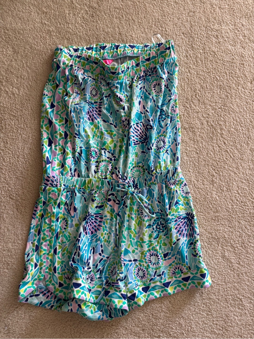 Lilly Pulitzer Multicolor Floral Strapless Romper